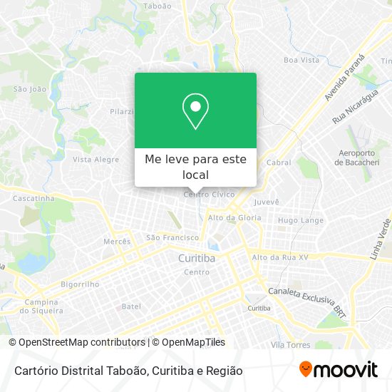 Cartório Distrital Taboão mapa