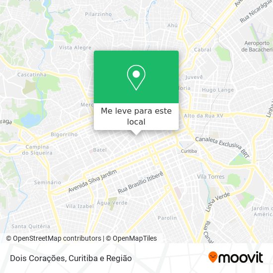 Dois Corações mapa