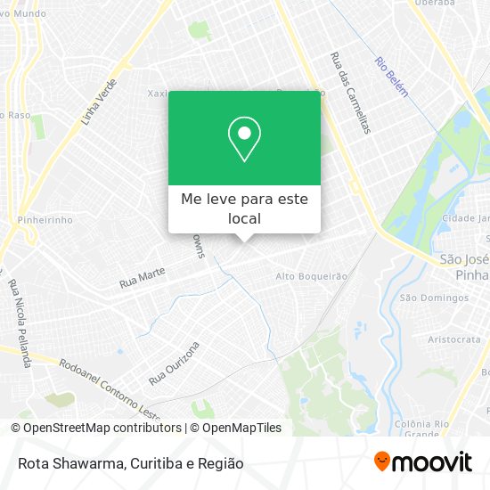 Rota Shawarma mapa