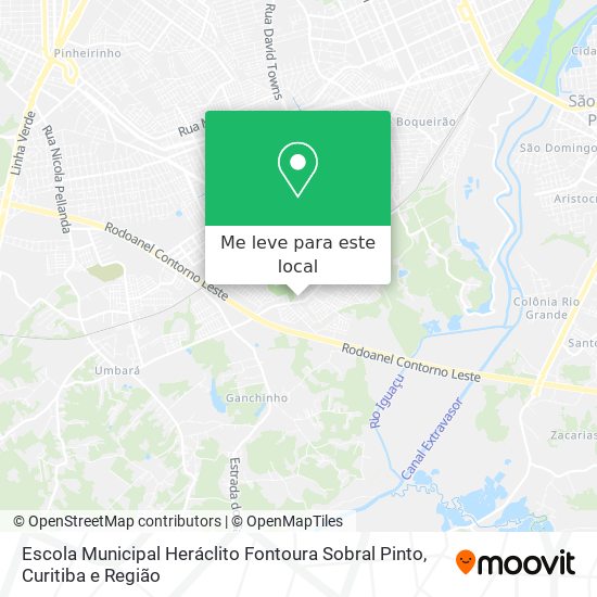 Escola Municipal Heráclito Fontoura Sobral Pinto mapa