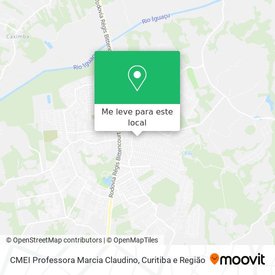 CMEI Professora Marcia Claudino mapa