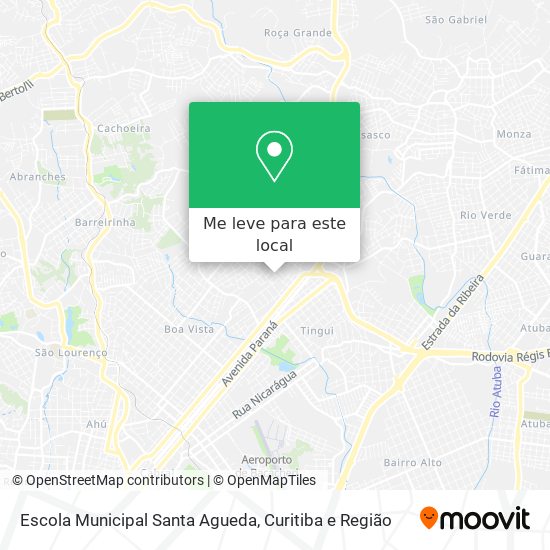 Escola Municipal Santa Agueda mapa