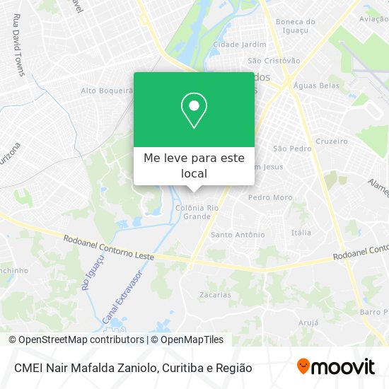 CMEI Nair Mafalda Zaniolo mapa