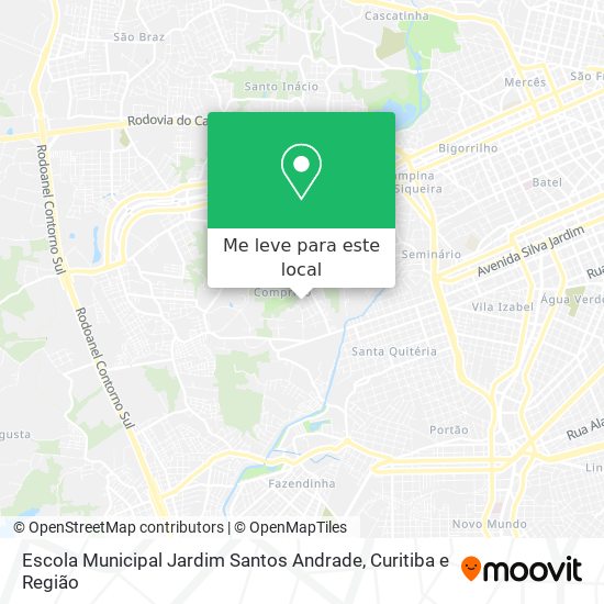 Escola Municipal Jardim Santos Andrade mapa