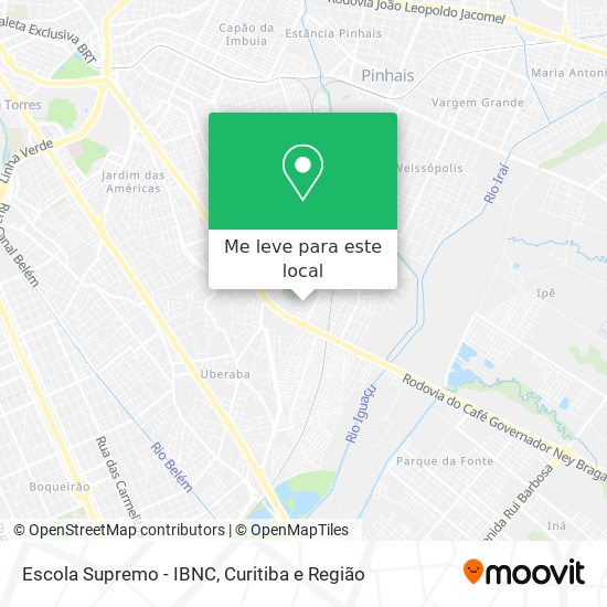 Escola Supremo - IBNC mapa