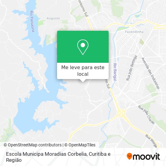 Escola Municipa Moradias  Corbelia mapa