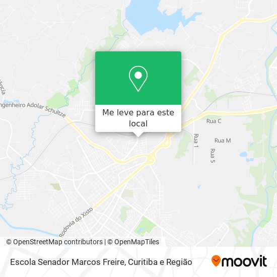 Escola Senador Marcos Freire mapa
