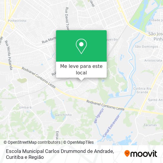 Escola Municipal Carlos Drummond de Andrade mapa