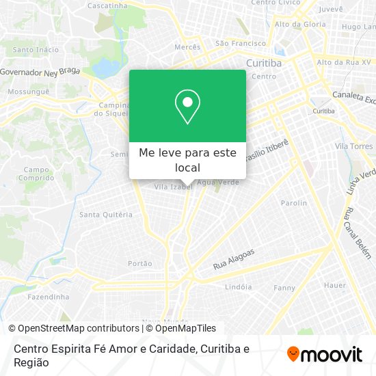 Centro Espirita Fé Amor e Caridade mapa