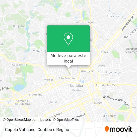 Capela Vaticano mapa