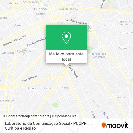 Laboratório de Comunicação Social - PUCPR mapa