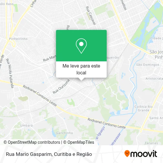 Rua Mario Gasparim mapa