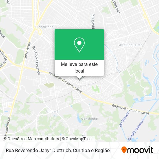 Rua Reverendo Jahyr Diettrich mapa