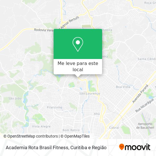 Academia Rota Brasil Fitness mapa