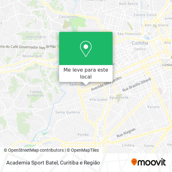 Academia Sport Batel mapa