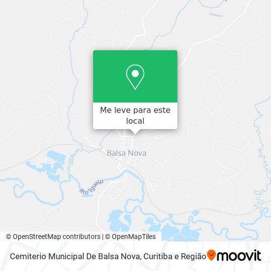 Cemiterio Municipal De Balsa Nova mapa