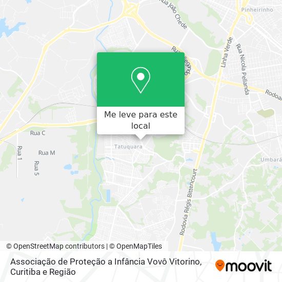 Associação de Proteção a Infância Vovô Vitorino mapa