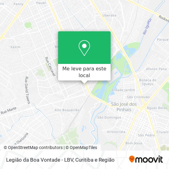 Legião da Boa Vontade - LBV mapa
