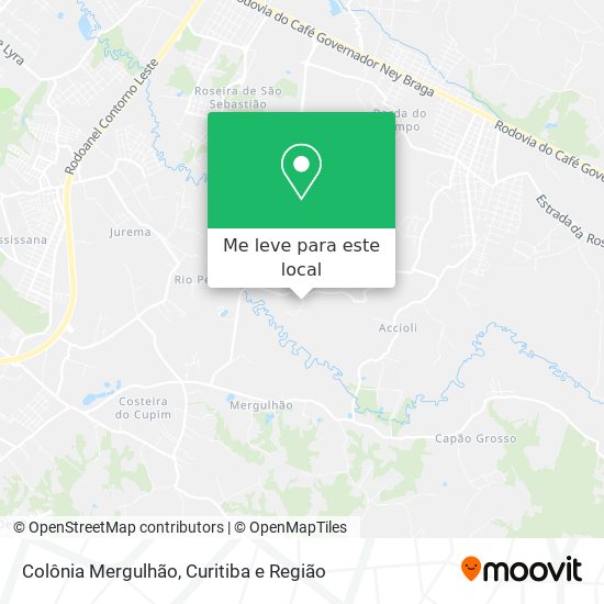 Colônia Mergulhão mapa