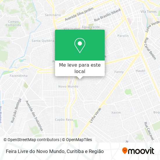 Feira Livre do Novo Mundo mapa