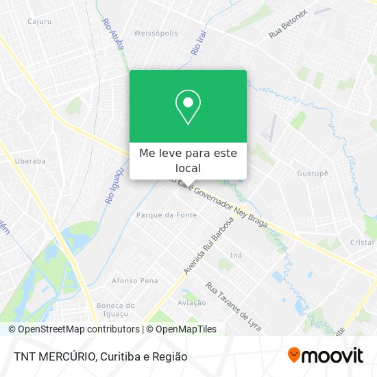 TNT MERCÚRIO mapa
