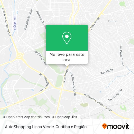 AutoShopping Linha Verde mapa