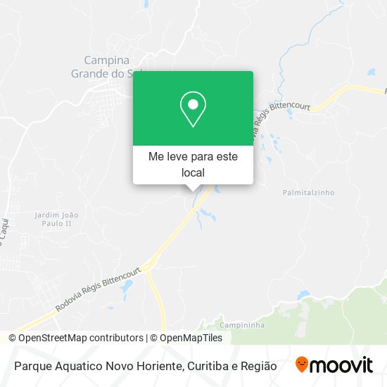 Parque Aquatico Novo Horiente mapa