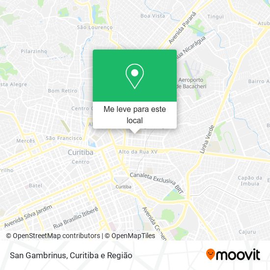 San Gambrinus mapa