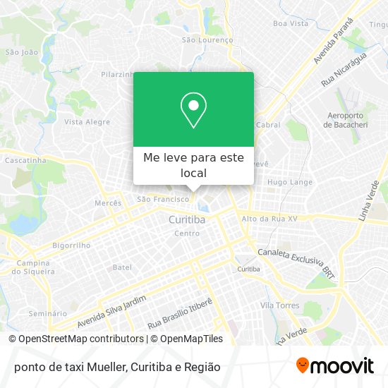 ponto de taxi Mueller mapa