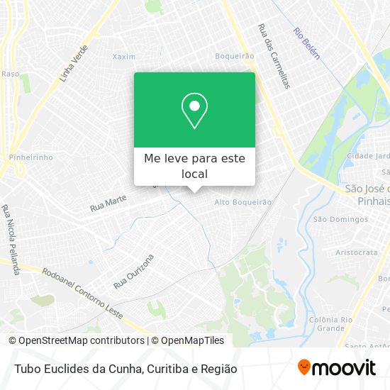 Tubo Euclides da Cunha mapa