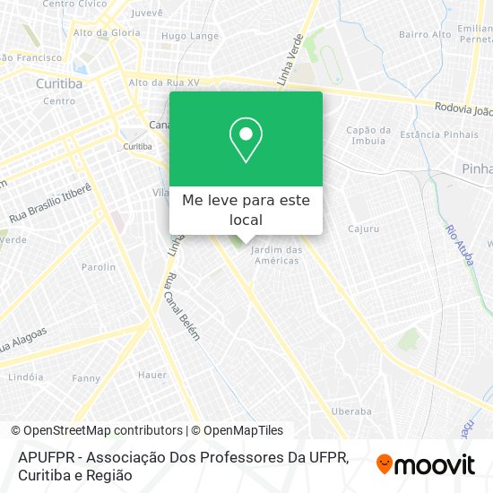APUFPR - Associação Dos Professores Da UFPR mapa