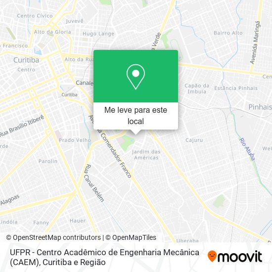 UFPR - Centro Acadêmico de Engenharia Mecânica (CAEM) mapa