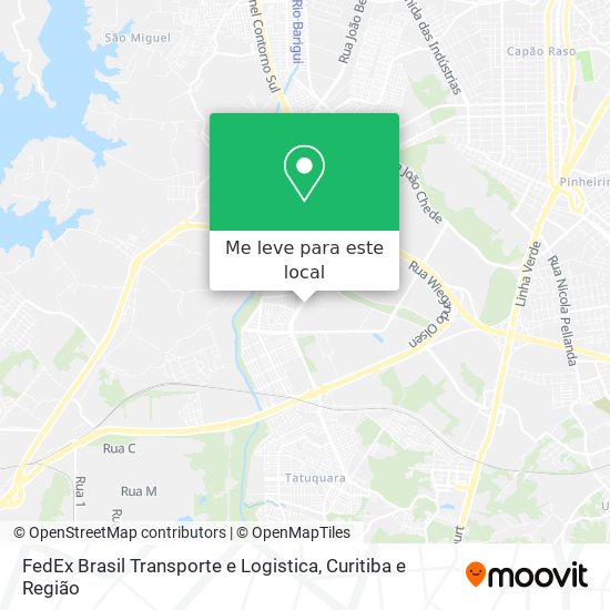 FedEx Brasil Transporte e Logistica mapa