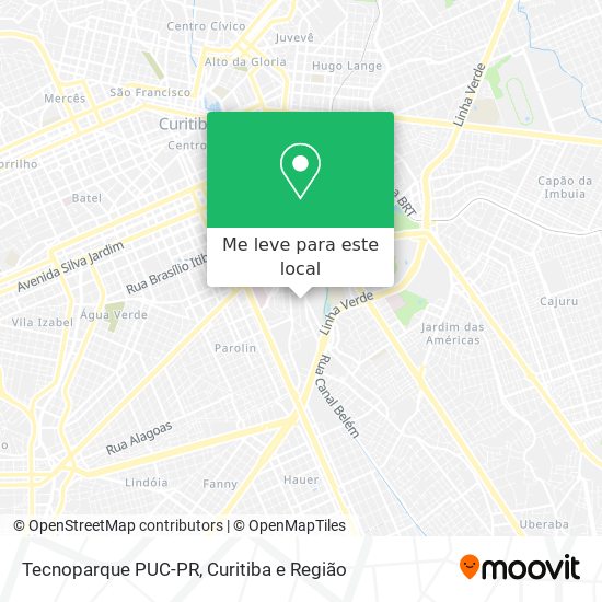 Tecnoparque PUC-PR mapa