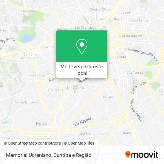 Memorial Ucraniano mapa