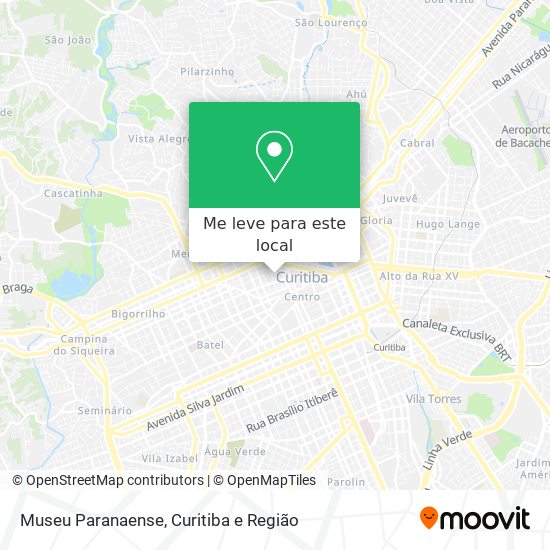 Museu Paranaense mapa