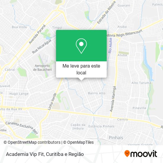 Academia Vip Fit mapa