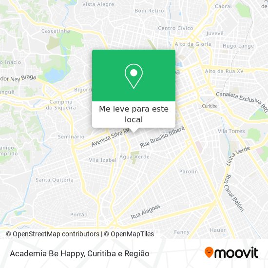 Academia Be Happy mapa