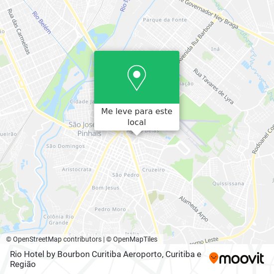 Rio Hotel by Bourbon Curitiba Aeroporto mapa