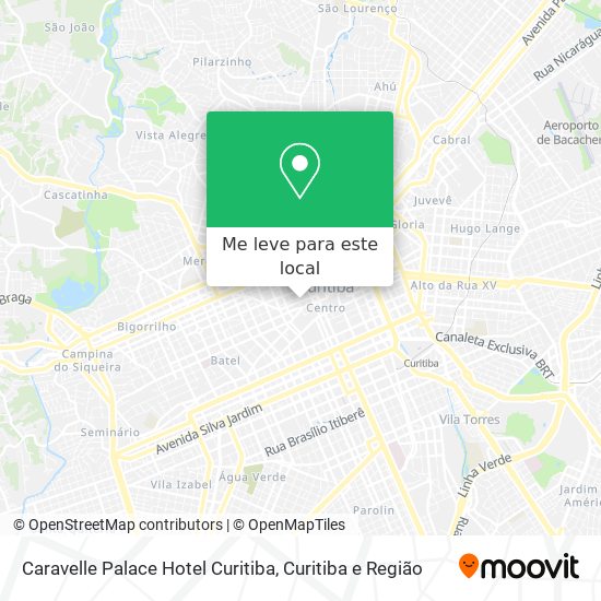 Caravelle Palace Hotel Curitiba mapa