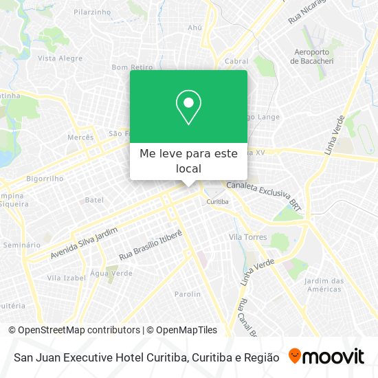 San Juan Executive Hotel Curitiba mapa