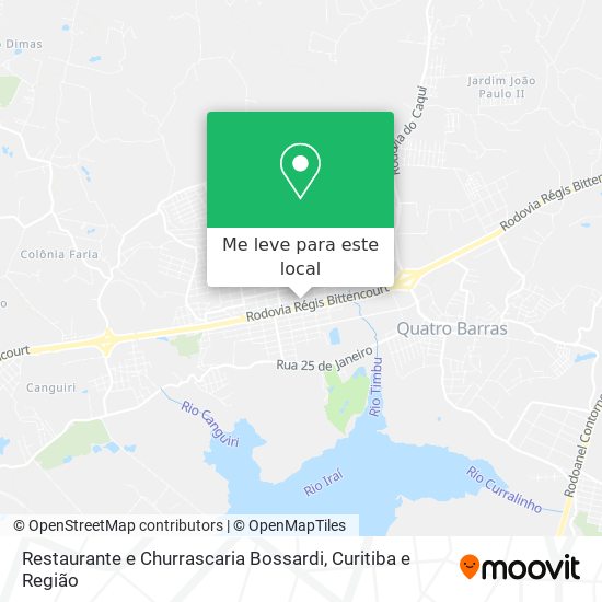 Restaurante e Churrascaria Bossardi mapa
