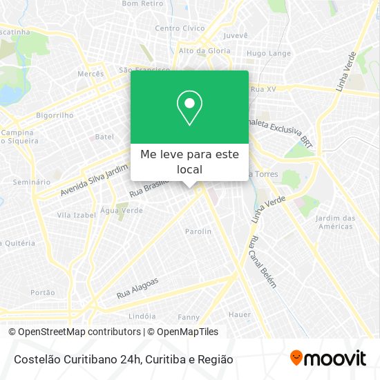 Costelão Curitibano 24h mapa