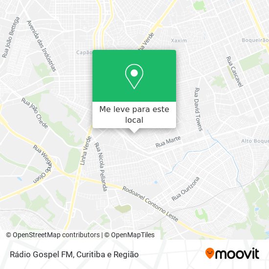Rádio Gospel FM mapa