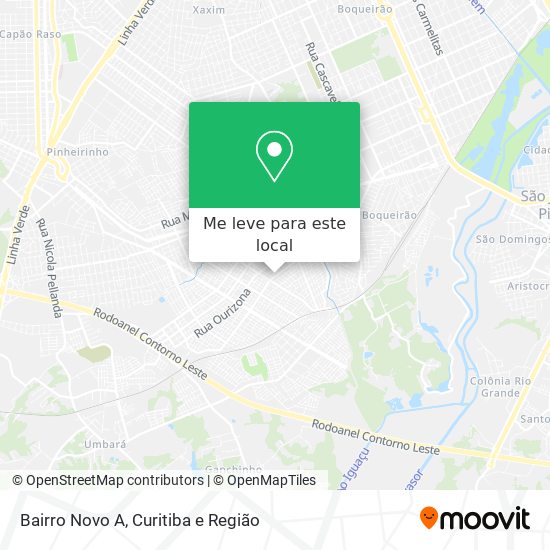 Bairro Novo A mapa