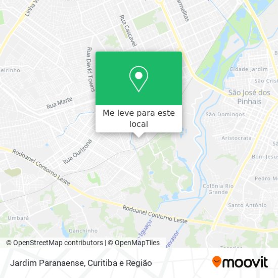 Jardim Paranaense mapa