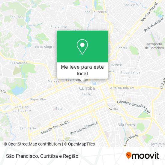 São Francisco mapa