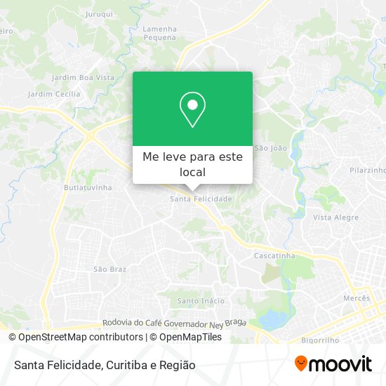 Santa Felicidade mapa