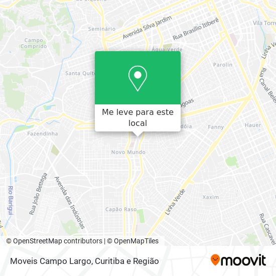 Moveis Campo Largo mapa