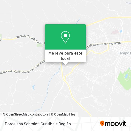 Porcelana Schmidt mapa
